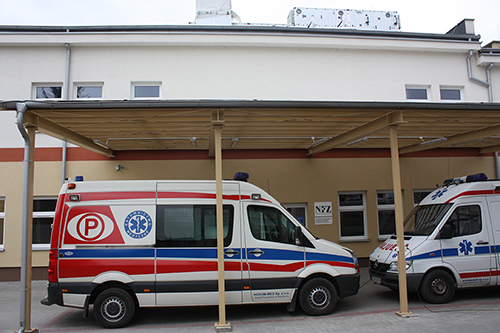 Budynek Szpitala w Więcborku - wejście na Izbę przyjęć